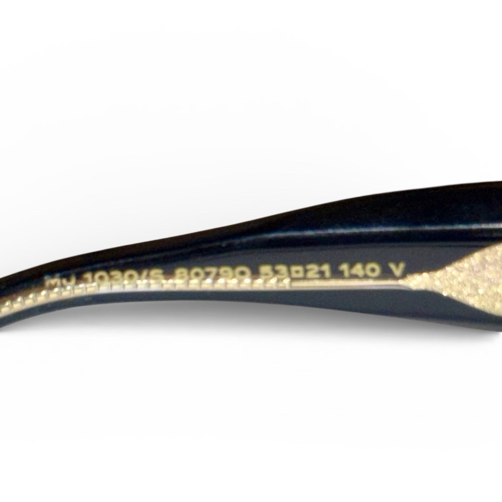 SOLD - Marc Jacobs Butterfly Sunglasses Black and Gold - Picture 10 of 12